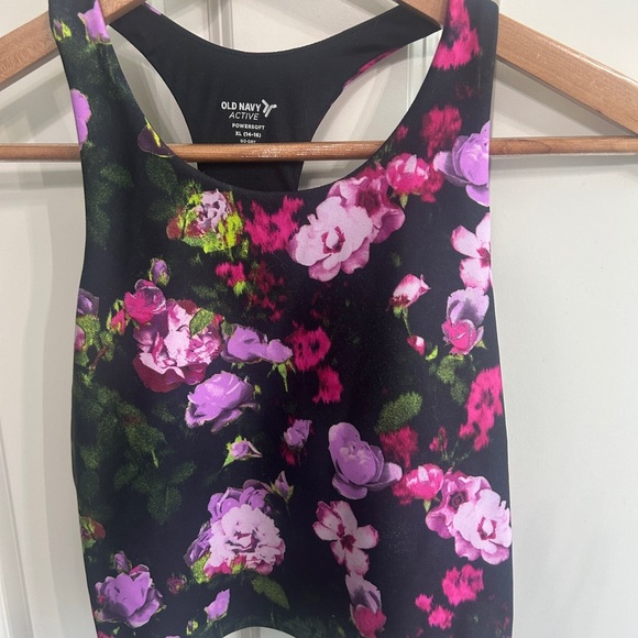 Old Navy Active Floral size 14/16 longline bra/tank. Inner bra - Picture 1 of 4